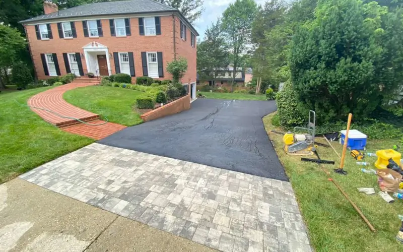 Asphalt driveway