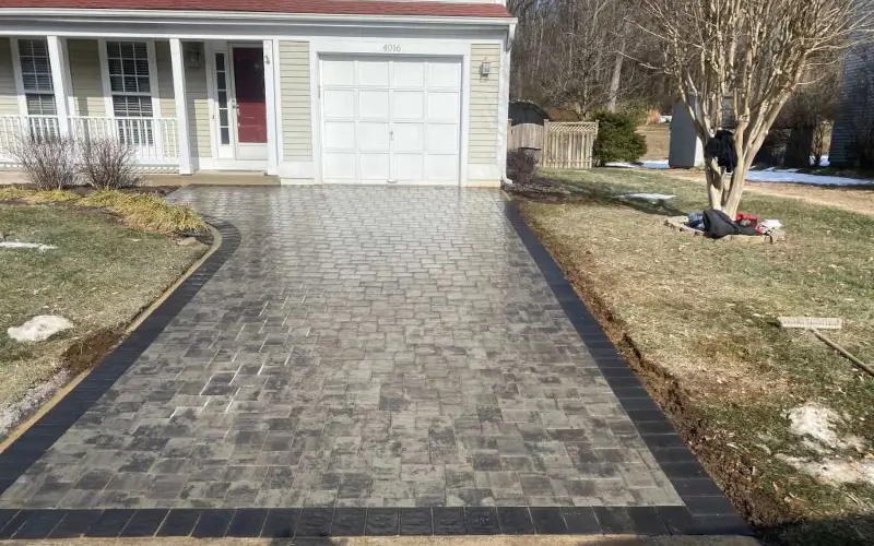 Paver driveway